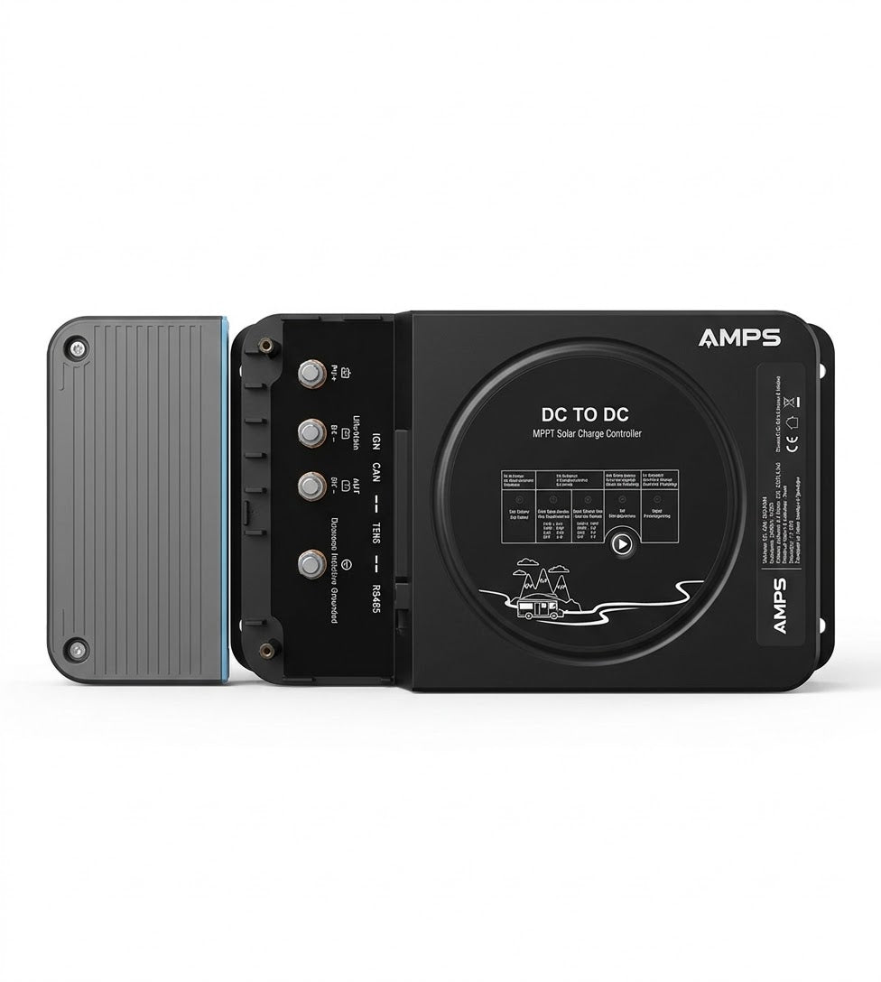 AMPS 50A  Bidirectional DC DC charger 12V-48V | 12V-48V w/ Solar Charge Controller