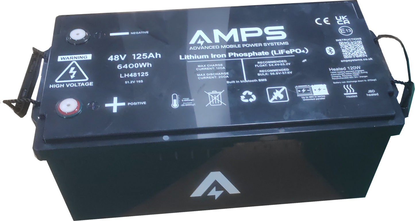 Heated 12V 100Ah / 200Ah | 36V 50Ah | 48V 125Ah LiFePO4  LH Series (5 Year Warranty) w/ Bluetooth