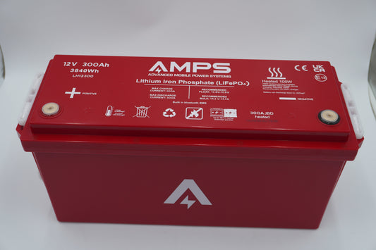 12V 300Ah Lithium Battery w/ heater and 300A BMS